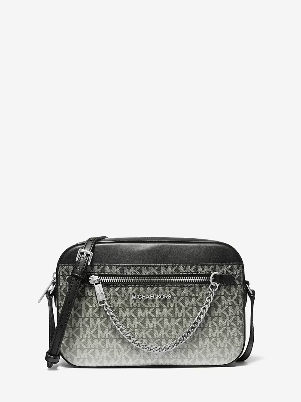 Michael Kors Black & Gray MK Gradient Signature Crossbody